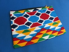 African Ethnic West Africa GHANA Traditional Design ZIPPERED BAG A