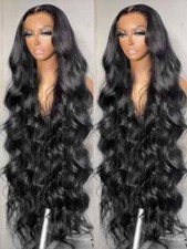 40 Inch Body Wave Human Hair Wig HD 13x6 Lace Frontal Wig Wave 5x5 Glueless 13x4