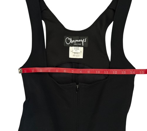 Obermeyer Ski Pants Jumpsuit Womens 8 Long Black Wool Blend Zip Front Vintage - Picture 6 of 9