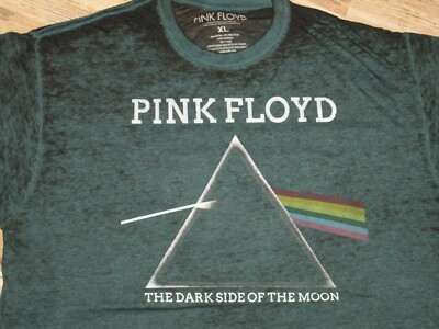 MENS XL PINK FLOYD SPUN SHIRT THE DARK SIDE OF MOON VG CONDITION.