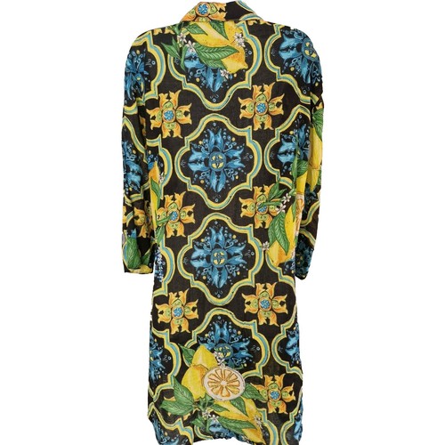 Womens Antica Sartoria Giacomo Cinque Multicolour Floral Beaded Shirt Dress L. - Picture 9 of 12