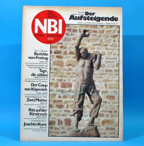 DDR NBI 42 1981 Ehrenparade Bonn Kanusport Kieritzsch Birkenwerder Köpenick N - Bild 1 von 4