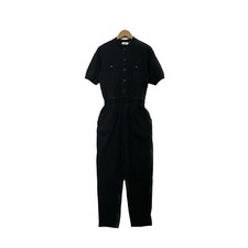 Liz Claiborne Dresses Jumpsuit - Black Cotton Button Up M Suit - Womens Medium