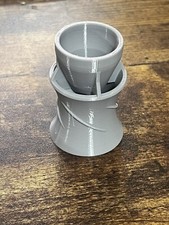 3/4" LT GRAY LOC LINE RANDOM FLOW GENERATOR NOZZLE 3D PRINTED REEF TANK AQUARIUM