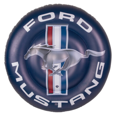 46'' Inflatable Round Ford Mustang Pool Float - Chill in Style! FREE USA SHIPPING