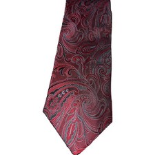 Geoffrey Beene   Extra Long  Silk Necktie- Gorgeous Paisley Design - HTF