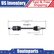 Fits 1994 1995 1996 1997 Ford Aspire w/ Auto Trans. Front Left CV Axle CV Joint