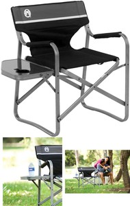 coleman chair with side table