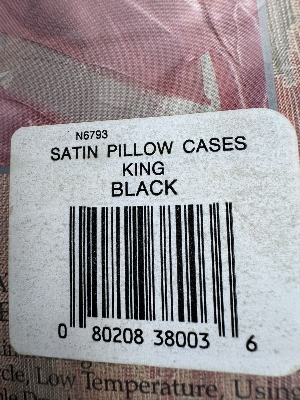 Black Satin KING Pillowcases Fantasies By Morgan Taylor Sealed NOS VTG
