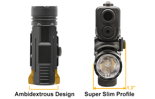 UTG 400 Lumen Ambidextrous Compact Tactical Airsoft Pistol Light LT-ELP123R-A - Picture 3 of 5