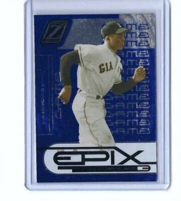 2005 Donruss Zenith Epix Blue Game 295/350 Willie Mays #E-25 HOF
