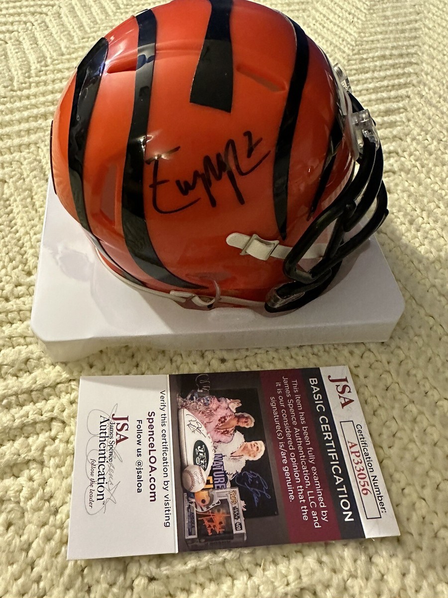 Evan McPherson Bengals Signed Mini Helmet Autograph JSA
