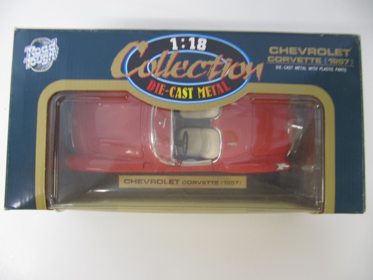 Road Tough 1/18ミニカー シボレーコルベット　1957 レッド Road Tough 1957 Chevrolet Corvette Convertible 1:18 Diecast