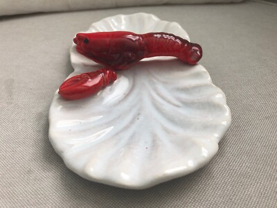 Vintage LOBSTER Handled Dish Pottery Ceramic ESD Japan FB21289 | eBay