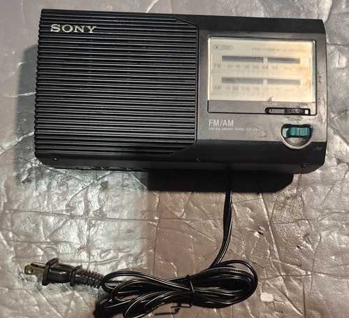 Sony ICF-24 AM/FM AC DC Portable Radio Works | eBay
