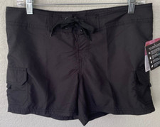 NWT KANU SURF Breeze Board Shorts Black Wms Size 8