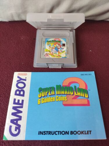 Super Mario Land 2:6 pièces d'or - Nintendo Game Boy - avec manuel et étui - Photo 1/3