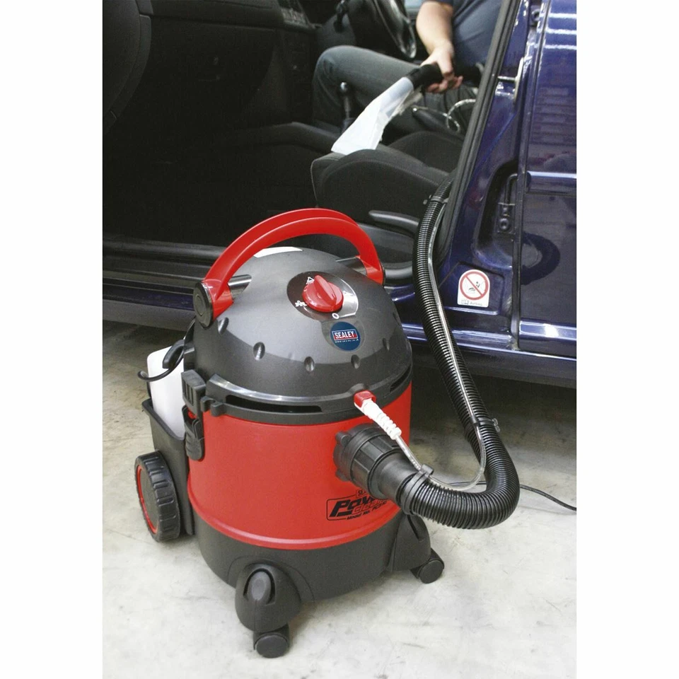 Sealey Valeting Machine Wet & Dry with Accessories 20L 1250W/230V Car Interiors - Image 3 of 4