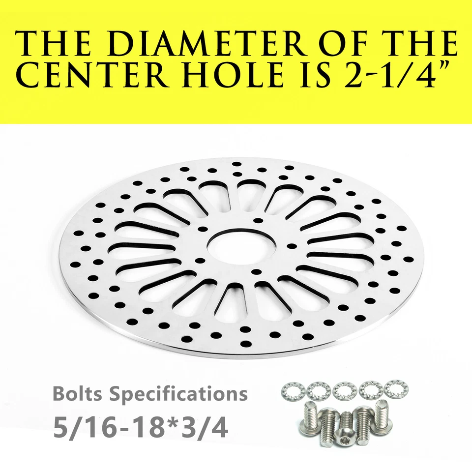 11.8" Front Brake Rotor Disc For Harley Touring Electra Glide Road King 2008  - image 3 of 4