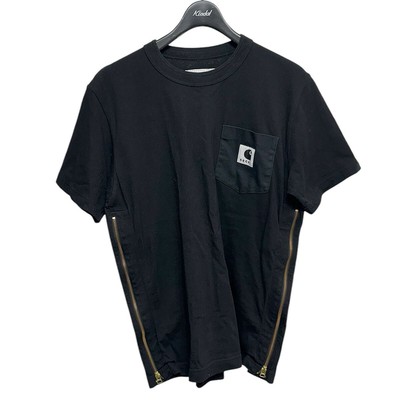 Used Sacai 24Ss Carhartt Wip T-Shirt Double Name 24-0725S Black 