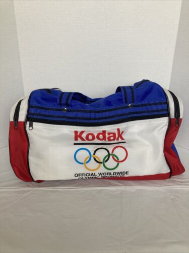 Vintage 1984 Los Angeles Olympics Kodak Official Sponsor Duffle Bag 19”