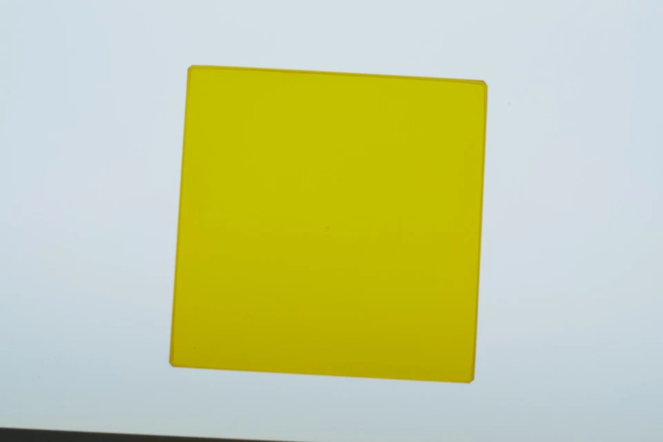 Tiffen 3x3 15 Deep Yellow filter. Very good condition - Image 2 of 2