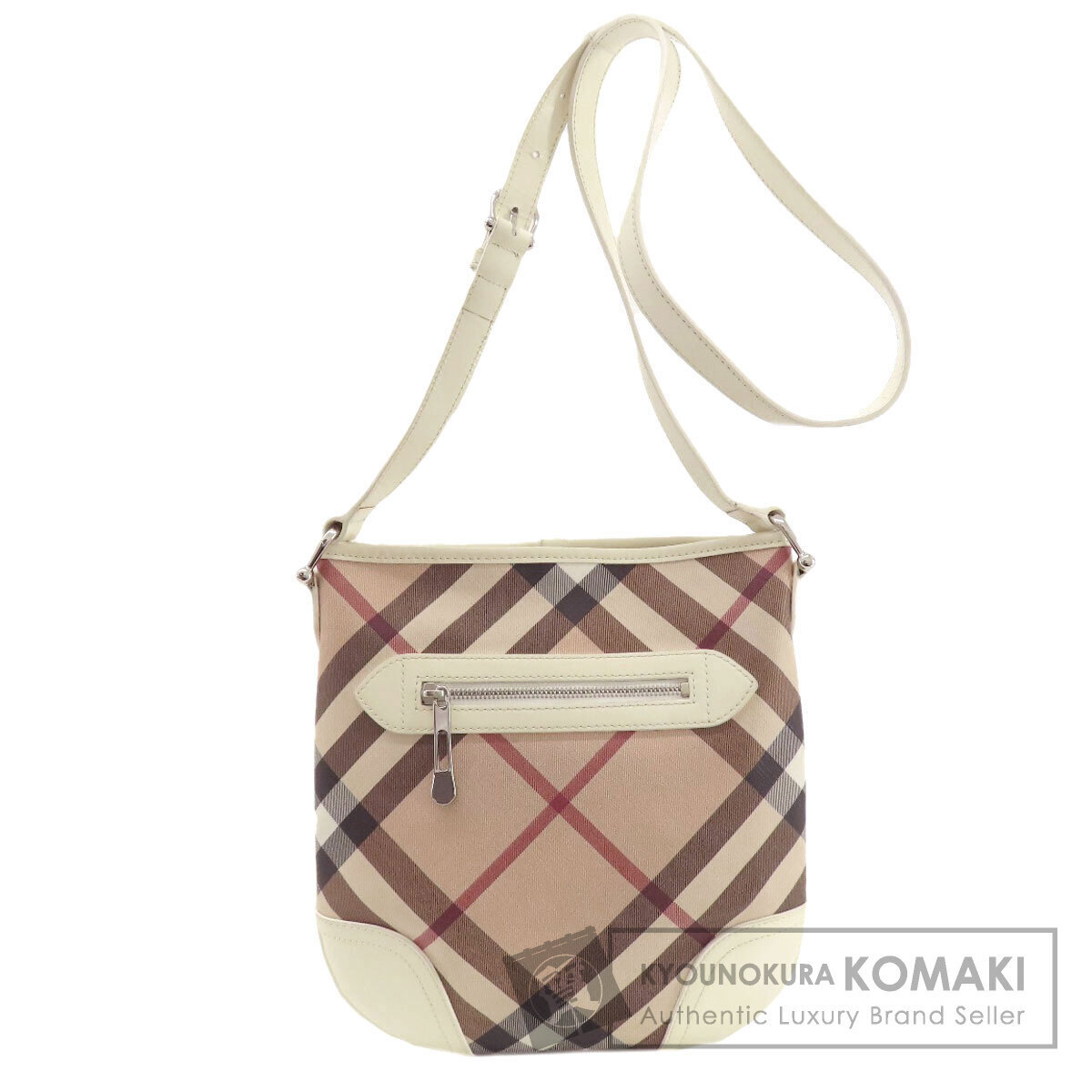 BURBERRY Nova Check Shoulder Bag PVC Women s Used