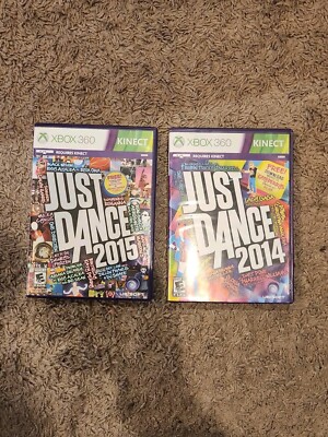Lot Of 2 Games Just Dance 2014 & 2015 Xbox 360 Kinect 