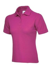 UNEEK Women's Classic Polo Shirt UC106 Plain Short Sleeve Casual Work Tee Top