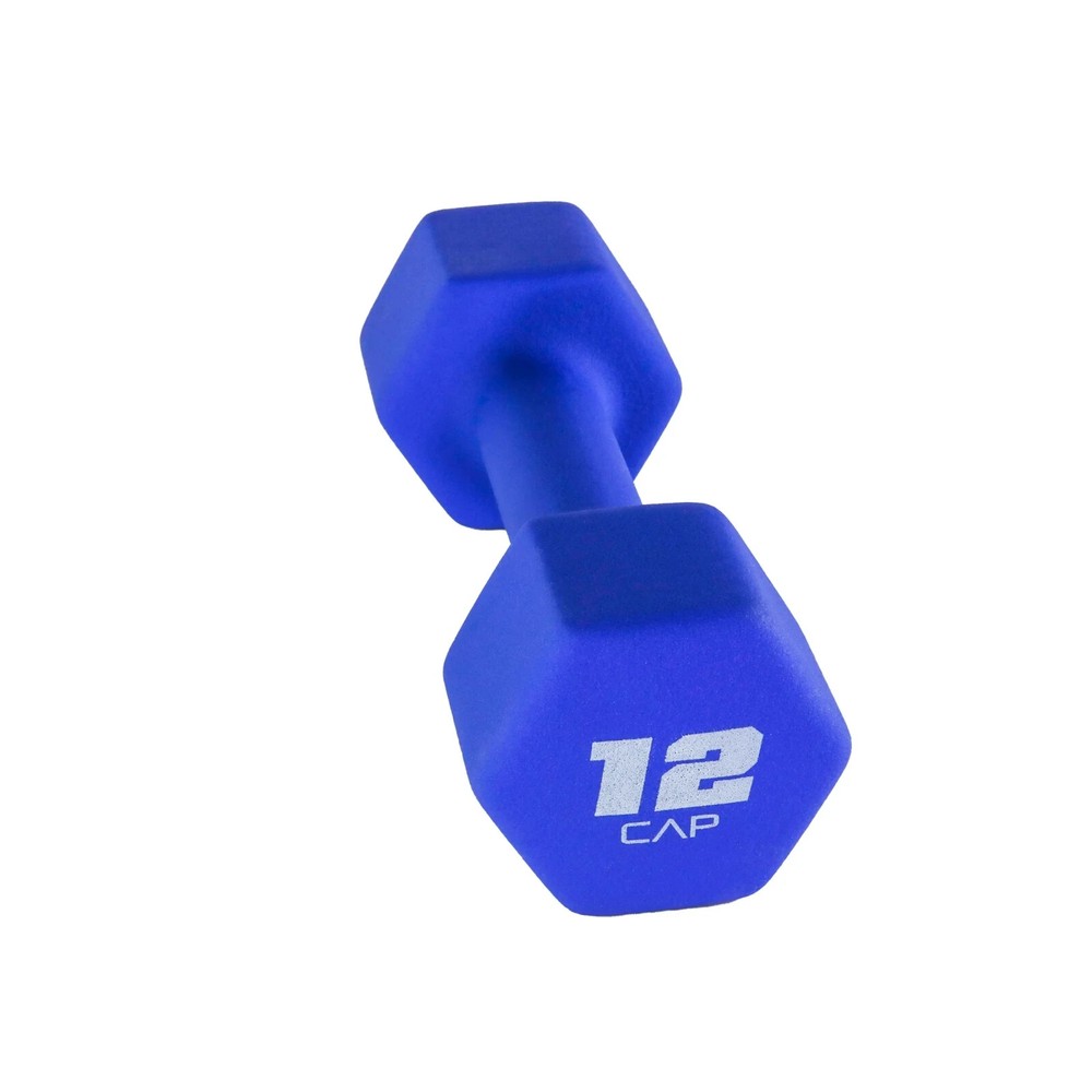 12lb Dumbbell Neoprene Dumbbell Gym Yoga, Blue, Single Dumbbell (1 Pc Dumbbell)