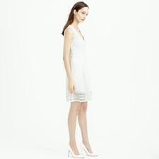 J. Crew Women's Striped V-Neck Eyelet Dress NWT Size 6