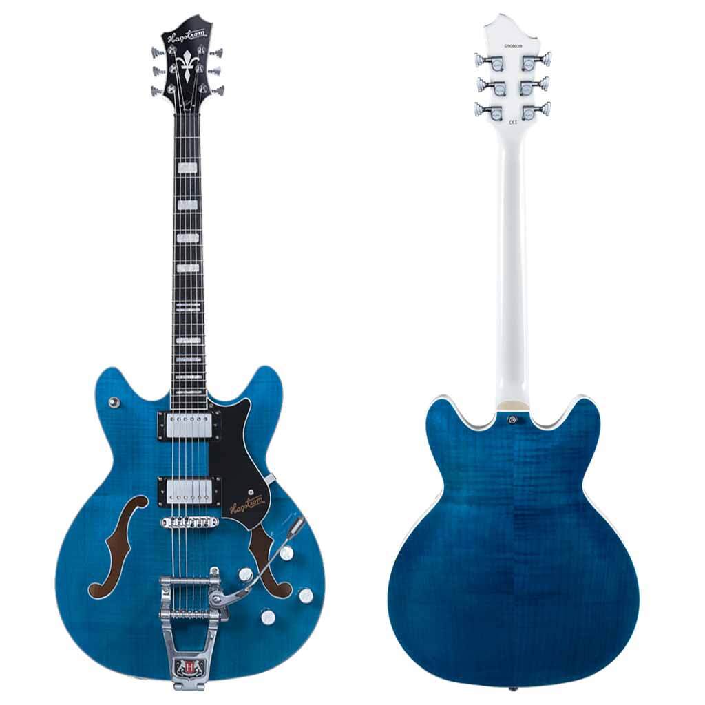 Hagstrom Tremar Viking Deluxe Semi-Hollow Electric Guitar - Cloudy