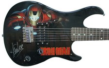 Stan Lee Signed Peavey Marvel Iron Man 3/4 Size Electric Guitar & Certificate!