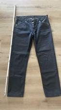 Rainbow Herren Jeans Schwarz gerades Bein Kno...