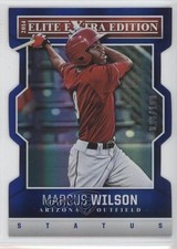 2014 Panini Elite Extra Edition Status Blue Die-Cut 26/100 Marcus Wilson #50 2e6