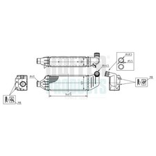 HOFFER Ladeluftkühler FORD 1,8 1025160 1036593 1056493 1671446 97FF9L440AB
