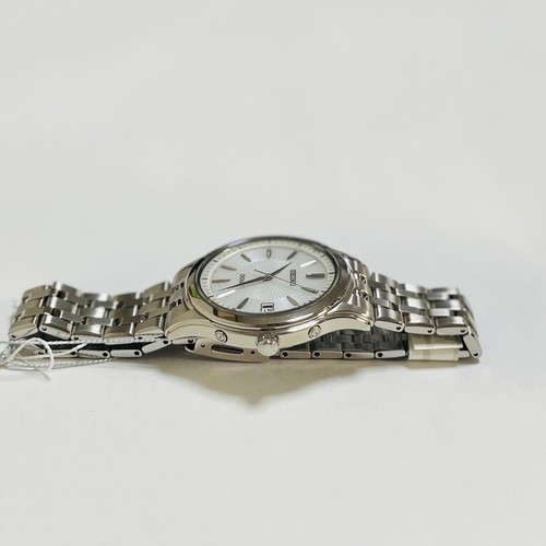 Seiko Dolce SADZ123 Radio Vague Contrôle Date or Blanc Solaire Homme Montre Auth - Photo 7 sur 8