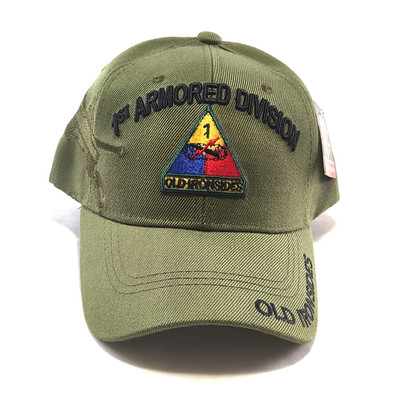1st Armored division Embroidered Military Green baseball cap New with tags