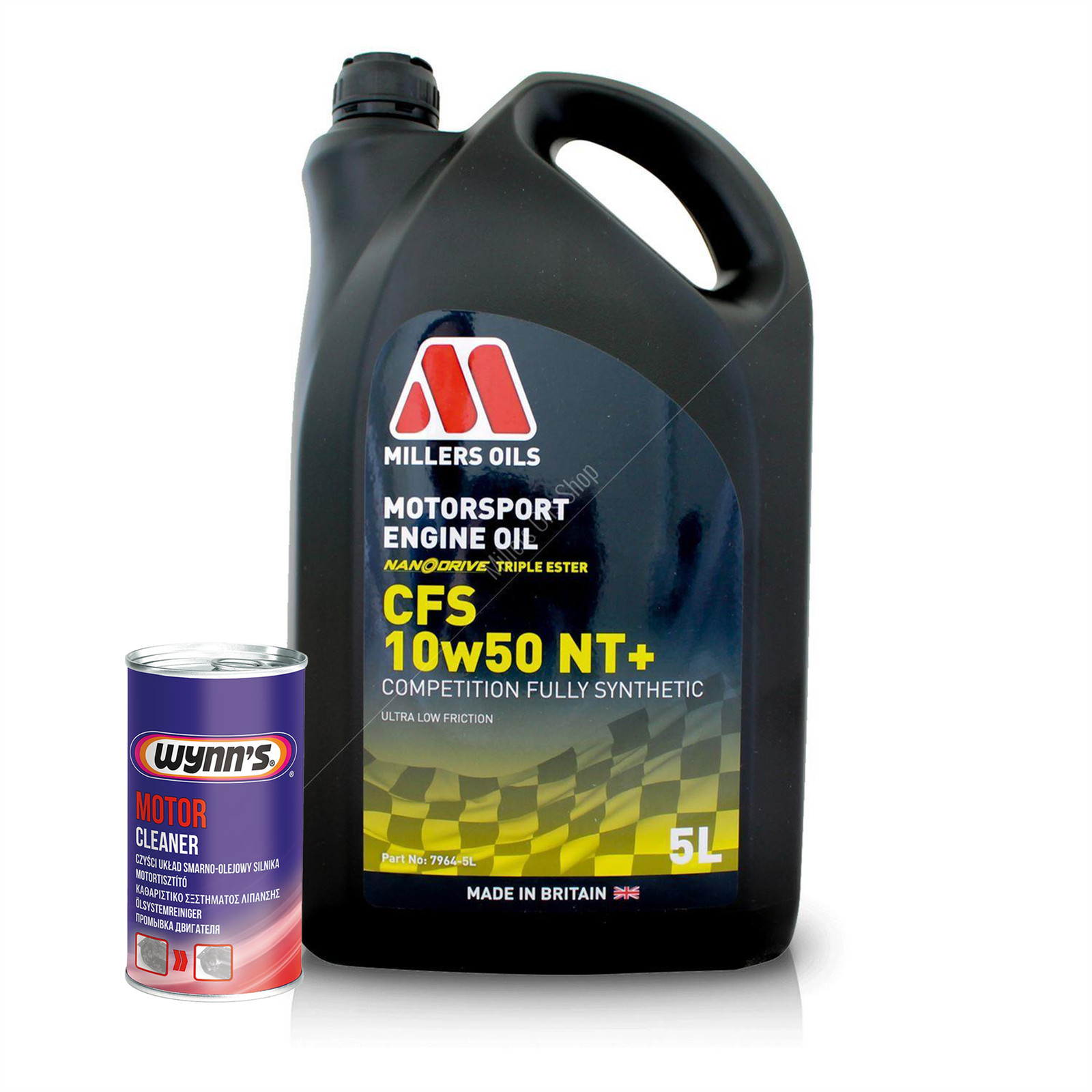 Millers 10w50 Fully Synthetic Engine Oil 5L CFS NT+ Ester + Engine Flush