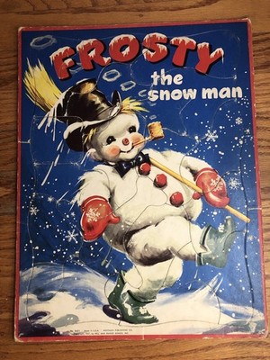 Frosty the Snowman 1951 vintage puzzle Whitman 