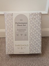Threshold 400 Thread Count Holiday Performance Sheet Set FULL Twinkle Stars NEW