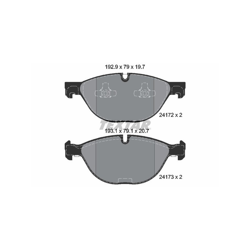 TEXTAR 2417201 Brake Pads Set Front for BMW X5 X6