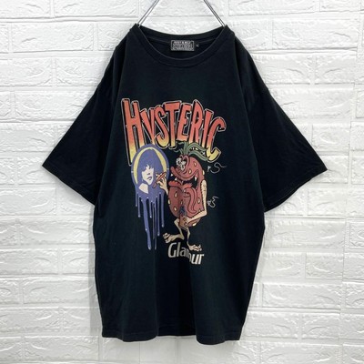 HYSTERIC GLAMOUR HYS Girl and Strawberry Monster T-shirt Black 