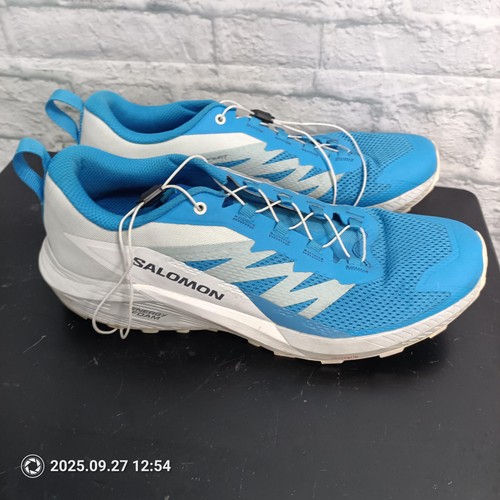 Salomon Sense Ride 5 Shoes Mens Size 12.5 Blue Trail Running L471318 S8 - Picture 3 of 11