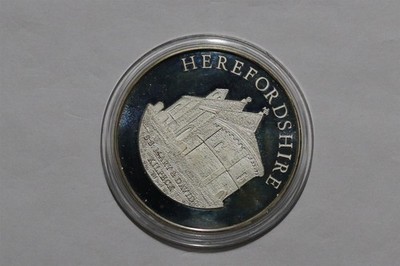     UK GB HEREFORDSHIRE PROOF MEDAILLE KILPECK 45mm B87 CP1