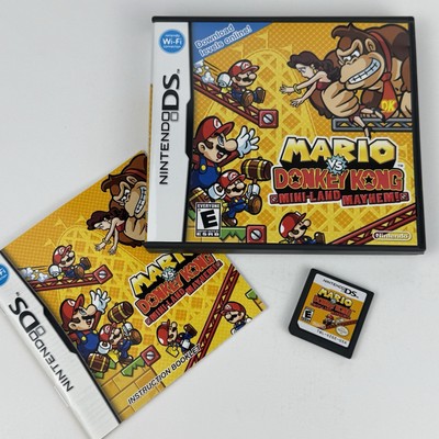 Mario Vs. Donkey Kong Mini-Land Mayhem Nintendo DS Game Box & Manual Tested CIB