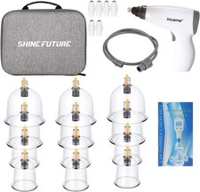 24pcs Cupping Sets, Portable Electric Cupping Therapy Set Machine with Pump
