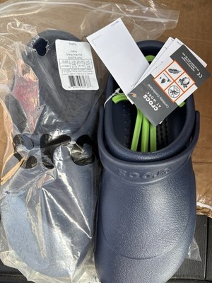 NEW Crocs Bistro Clogs Navy Men s 8 Women s 10 Slip Resistant NWT Authentic