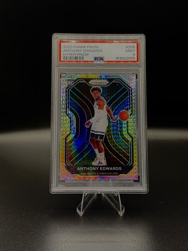 Anthony Edwards 2020-21 Panini Prizm Hyper #258 RC PSA 9 Rookie