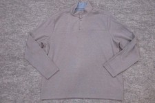 Johnnie O Pullover Mens 2XL Gray Snap Mock Neck World Baseball Logo